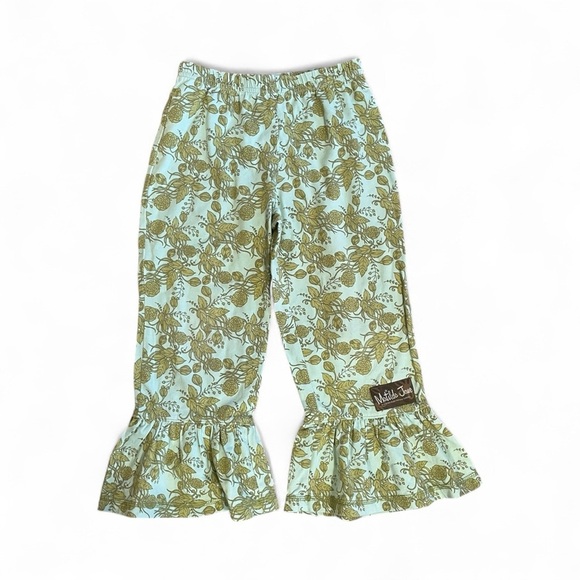 Matilda Jane Other - Matilda Jane‎ Girls Box Canyon Big Ruffles Sz 6 Flare Floral Aqua Green